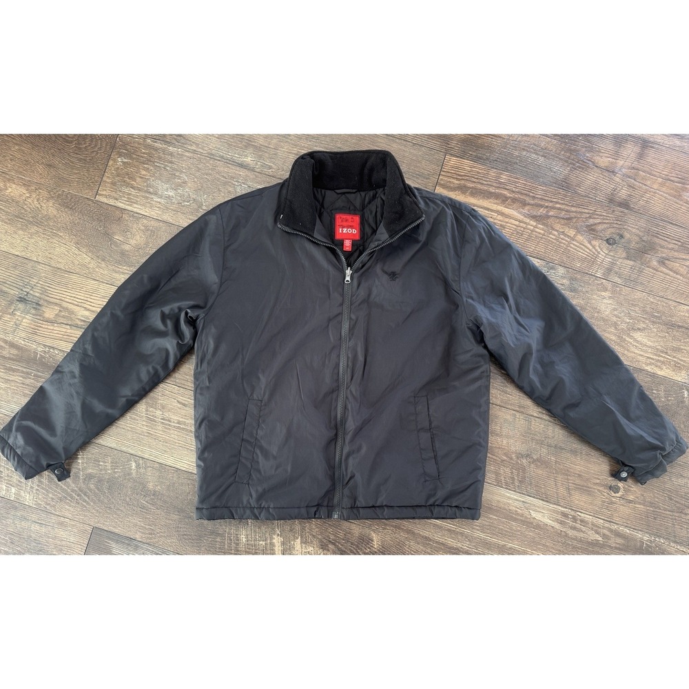 Men's Izod Black Winter Coat - Size Large